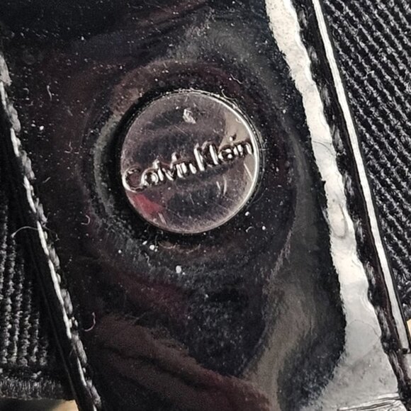 Calvin Klein Maribeth Black Wedge Sandals - Picture 6 of 6